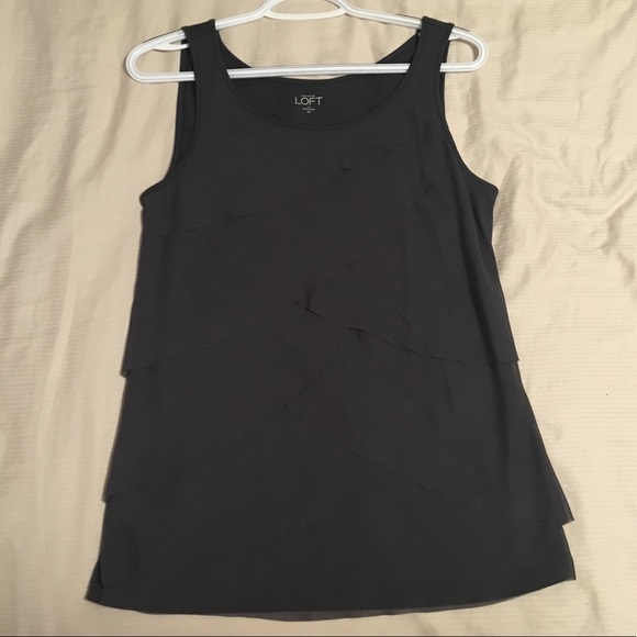 Like New Loft drapey shell top, XS - Picture 1 of 5